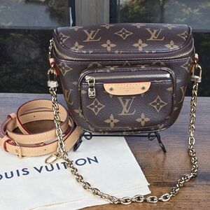 Louis Vuitton Brown Monogram Mini Bumbag Crossbody Like New.